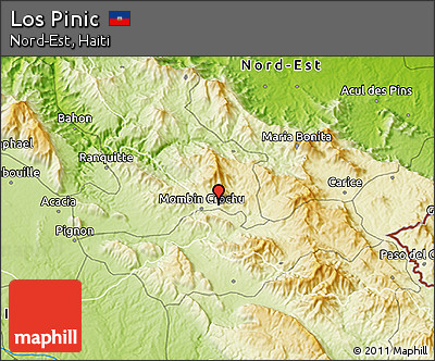 Physical 3D Map of Los Pinic