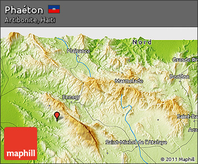 Physical 3D Map of Phaéton