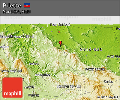 Physical 3D Map of Pilette