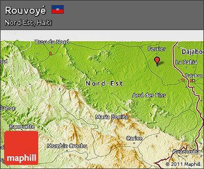 Physical 3D Map of Rouvoyé