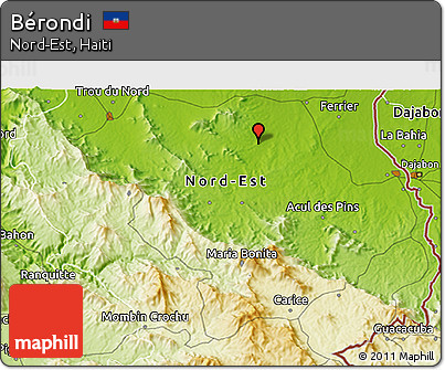 Physical 3D Map of Bérondi