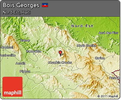Physical 3D Map of Bois Georges