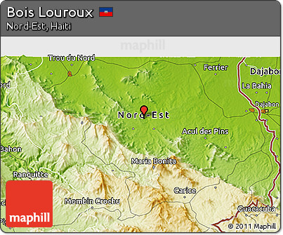 Physical 3D Map of Bois Louroux