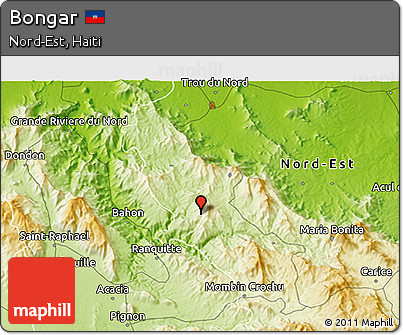 Physical 3D Map of Bongar