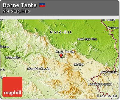Physical 3D Map of Borne Tante