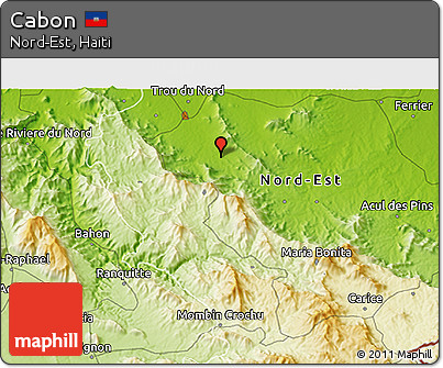 Physical 3D Map of Cabon