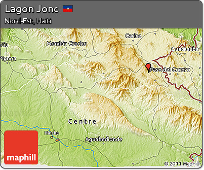 Physical 3D Map of Lagon Jonc