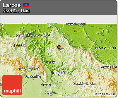 Physical 3D Map of Larose