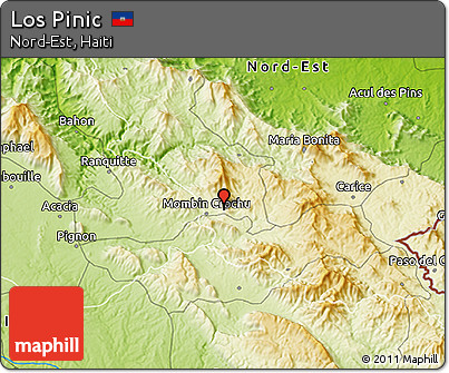 Physical 3D Map of Los Pinic