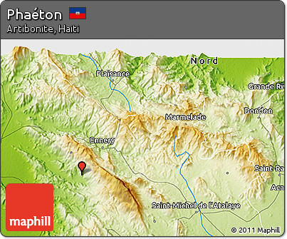 Physical 3D Map of Phaéton
