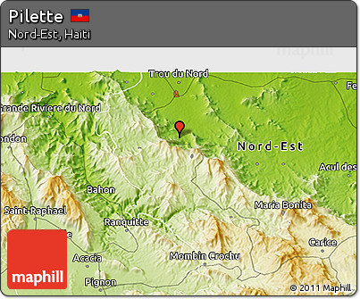 Physical 3D Map of Pilette