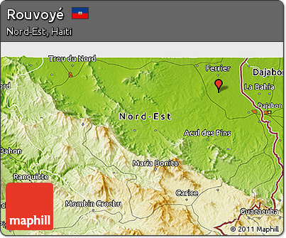 Physical 3D Map of Rouvoyé