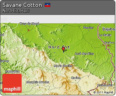Physical 3D Map of Savane Cotton