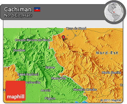 Political 3D Map of Cachiman