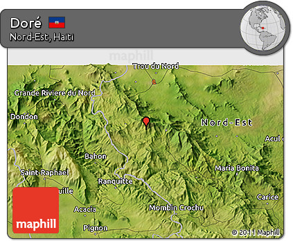 Satellite 3D Map of Doré