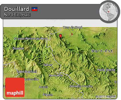 Satellite 3D Map of Douillard