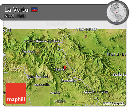 Satellite 3D Map of La Vertu