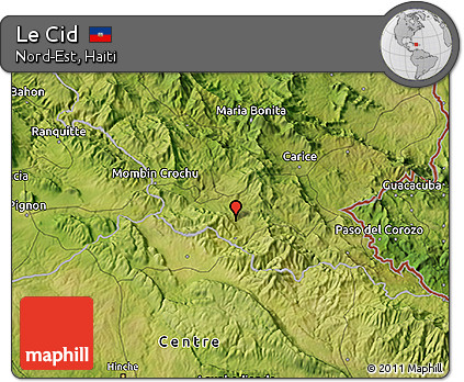 Satellite 3D Map of Le Cid