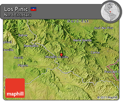 Satellite 3D Map of Los Pinic
