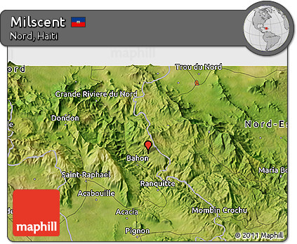 Satellite 3D Map of Milscent