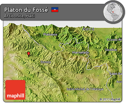 Satellite 3D Map of Platon Du Fossé
