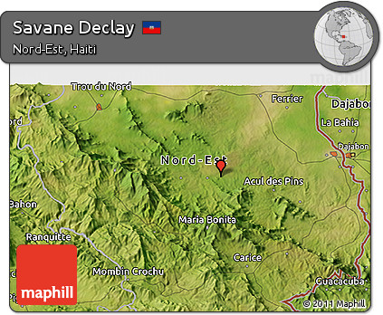 Satellite 3D Map of Savane Declay