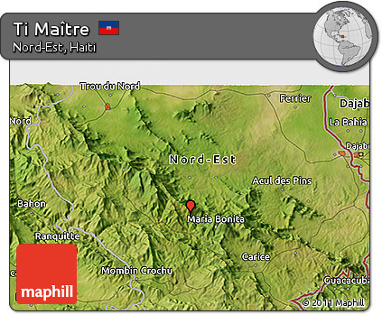 Satellite 3D Map of Ti Maître
