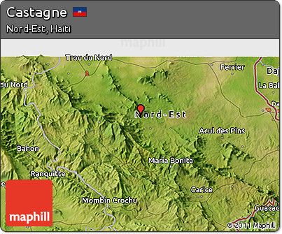 Satellite 3D Map of Castagne