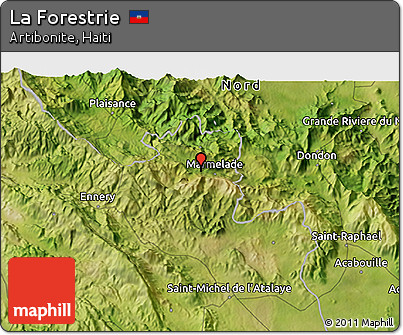 Satellite 3D Map of La Forestrie