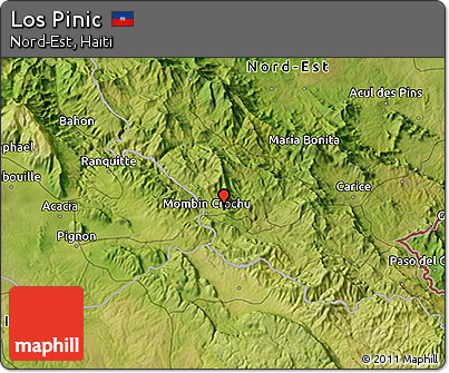 Satellite 3D Map of Los Pinic