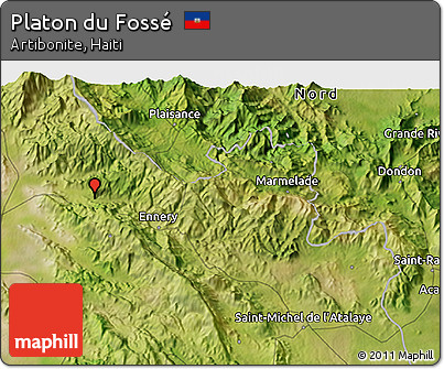 Satellite 3D Map of Platon Du Fossé