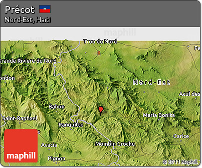 Satellite 3D Map of Prêcot
