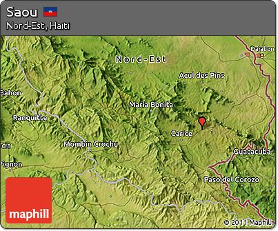 Satellite 3D Map of Saou