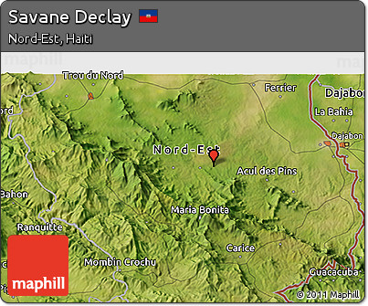 Satellite 3D Map of Savane Declay