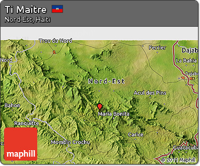 Satellite 3D Map of Ti Maître