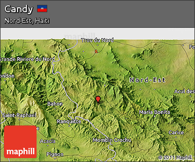 Satellite 3D Map of Candy