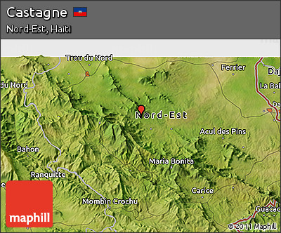 Satellite 3D Map of Castagne
