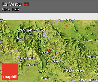 Satellite 3D Map of La Vertu