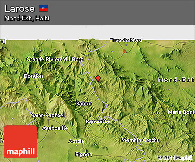 Satellite 3D Map of Larose