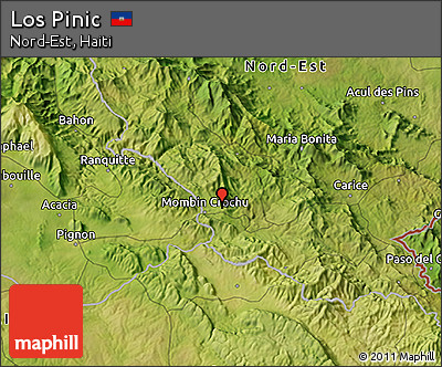 Satellite 3D Map of Los Pinic