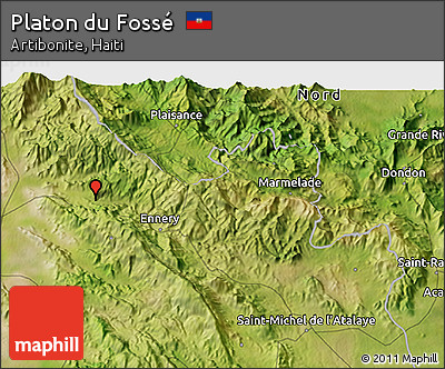 Satellite 3D Map of Platon Du Fossé