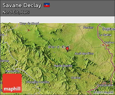 Satellite 3D Map of Savane Declay