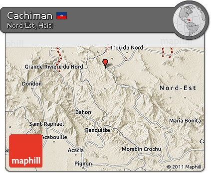 Shaded Relief 3D Map of Cachiman