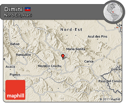 Shaded Relief 3D Map of Dimini