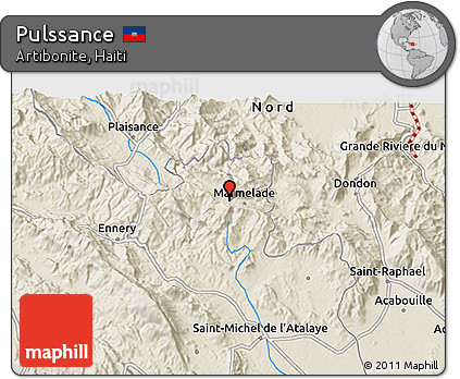 Shaded Relief 3D Map of Pulssance
