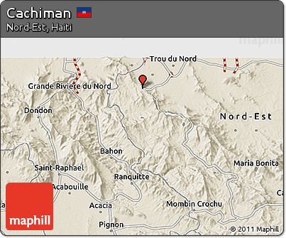 Shaded Relief 3D Map of Cachiman