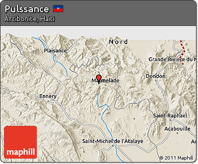Shaded Relief 3D Map of Pulssance