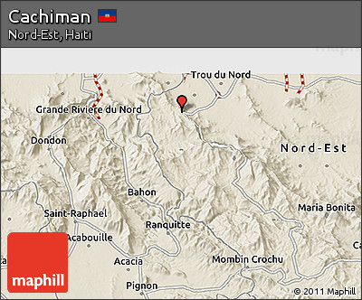 Shaded Relief 3D Map of Cachiman