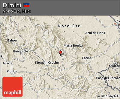 Shaded Relief 3D Map of Dimini