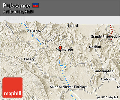 Shaded Relief 3D Map of Pulssance